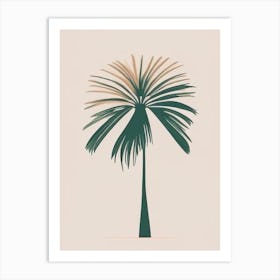 Goa India Palm Simplistic Tropical Destination Art Print