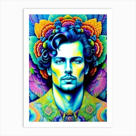 Psychedelic Man Art Print