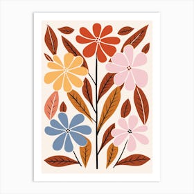 Flowers And Leaves 15 Art Print