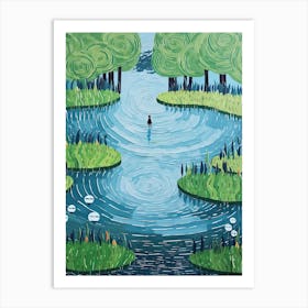 Water Reflections Art Print