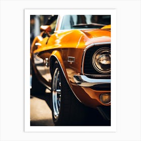 Close Of American Muscle Car 003 Art Print