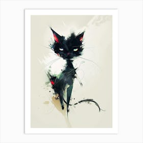 Abstract Cat 1 Art Print