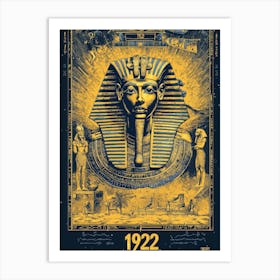 Aihrgdesign A Vintage Poster Celebrating The Discovery Of Tut 314a804f 9476 4d48 9f4e 239665998d1a 0 Art Print