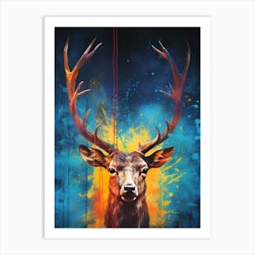 Deer Head Art Print