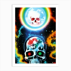 Psychedelic Skull Art Print