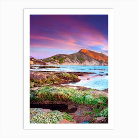 Sunset On The Coast Art Print