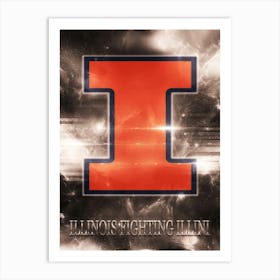 Illinois Fighting Illini Art Print