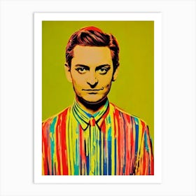 Tobey Maguire Colourful Pop Movies Art Movies Art Print