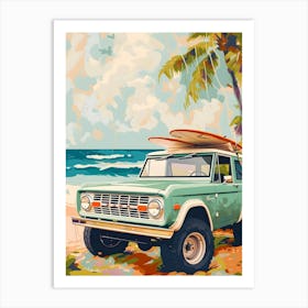 Ford Bronco Painting Art Print