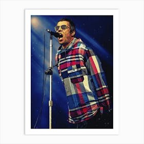 Superstars Of Liam Gallagher Oasis Art Print