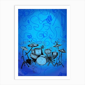 Digital drums Art Print