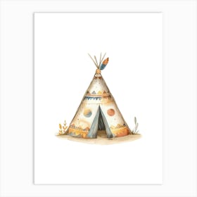 Watercolor Teepee Art Print