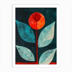 Red Flower 4 Art Print