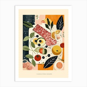 Charcuterie Board Art Deco Poster 3 Art Print