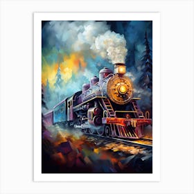 Train On The Tracks 2 Art Print