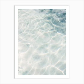 Blue Ocean Water Art Print