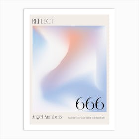 Reflect Angel Numbers 666 Aura Art Print