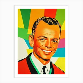 Frank Sinatra Colourful Pop Art Art Print