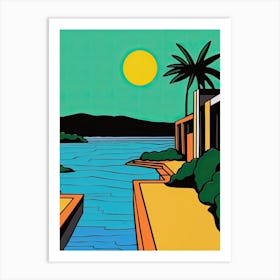 Minimal Design Style Of Goa, India 2 Art Print