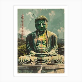 Great Buddha Of Kamakura Mid Century Modern 2 Art Print