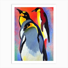 Emperor Penguin Matisse Inspired Art Print