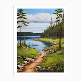 Trail To The Lake Art Print