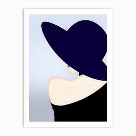 Woman In A Hat 5 Art Print