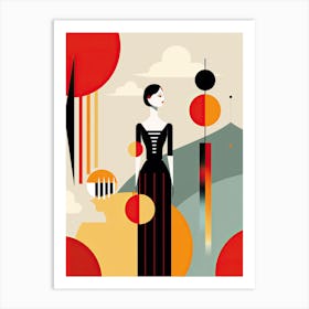 Canvas of Confidence: Abstract Woman's Story Art Print