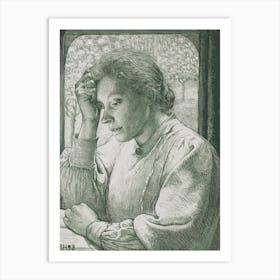 Portrait Of Henriëtte Roland Holst Van Der Schalk (1898), Richard Roland Holst Art Print