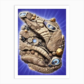 Stoneage Fossil Art Print