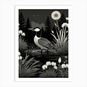 Black And White Print Art Print