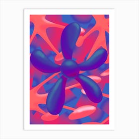 Digital Nature (Flower-Night) Art Print