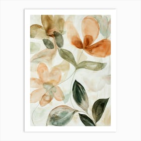 Earthy Bloom No 1 Art Print