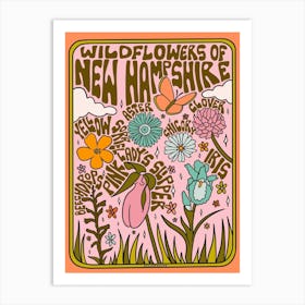 New Hampshire Wildflowers Art Print