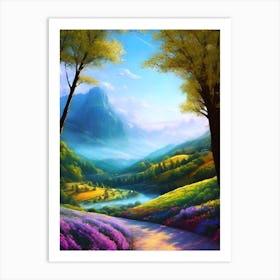 Landscape Painting 10 Art Print