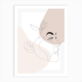 Face Of A Woman Art Print