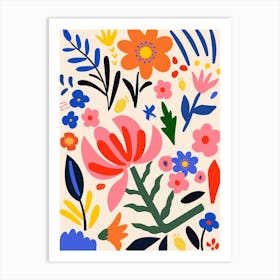 Abstract Floral Pattern Art Print