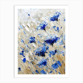 Blue Flowers 91 Art Print