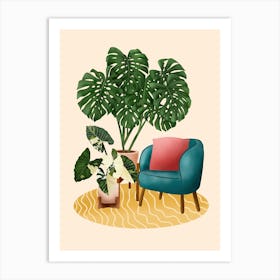 Cozy Plant Nook 3 Art Print
