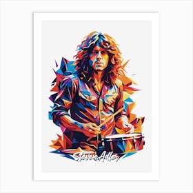 Gnr Steven Adler 01 Portrait Music Icon Style WPAP Pop Art Art Print