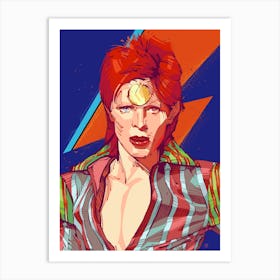 Ziggy Stardust Bowie Art Print