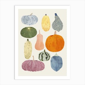 Watercolor Pumpkins 1 Affiche