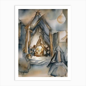 Nativity Scene 30 Art Print