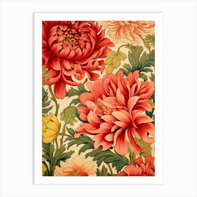 Chrysanthemums 3 Art Print