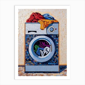 Washing Machine Mosaic 1 Art Print