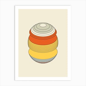 Bowl Explosion Abstract Minimal Art Print