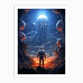 Space Aliens Art Print