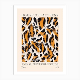 House Of Patterns Tiger Animal Print Pattern 3 Art Print