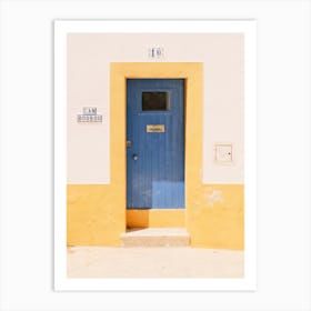 Blue door Nr 10 in Eivissa // Ibiza Travel Photography Art Print