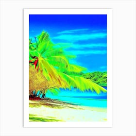 Fiji Beach Pop Art Photography Tropical Destination Art Print
